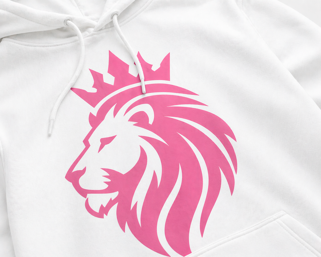 Lionheart Pink Crown Hoodie “Trust No One” Streetwear Unisex